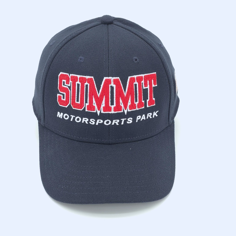 Summit Motorsports Park Hat Cap Mens Snap Back Blue Racing Legacy